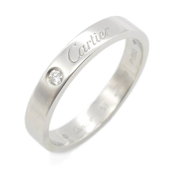 CARTIER Platinum Diamond Ring - Picture 1 of 7